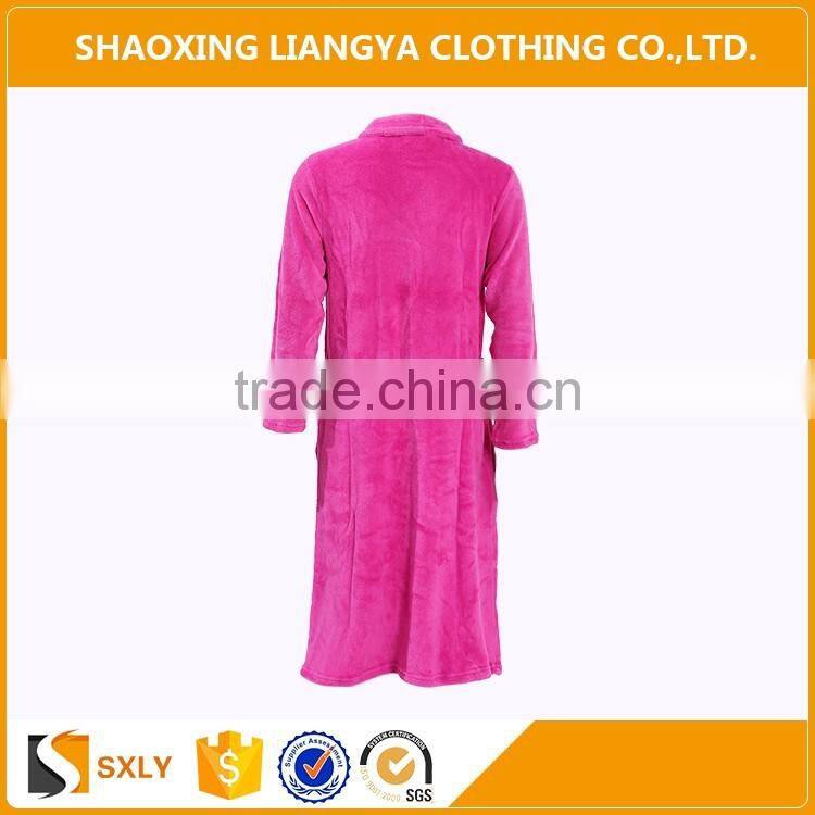 Soft Plain Fleece Hotel And Home Bathrobe Dropshipping Cloth Wholesale