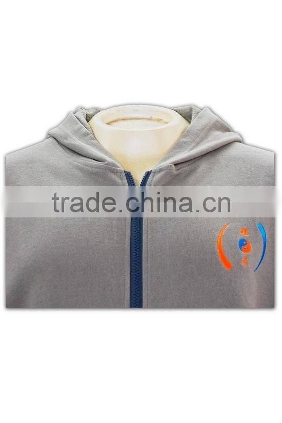 Trade Assurance BSCI custom logo extra long men's solid color hoodie