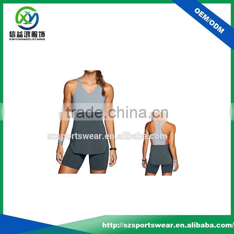 Summer Wholesale Polyester Spandex Sexy Women Sport Tank Top