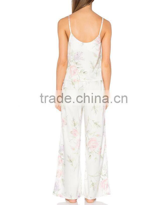 Two pieces top bottom cheap sexy pajamas women homewear