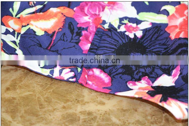 OEM fashion latest women dresses , summer casual new fashion ladies wholesale floral dress
