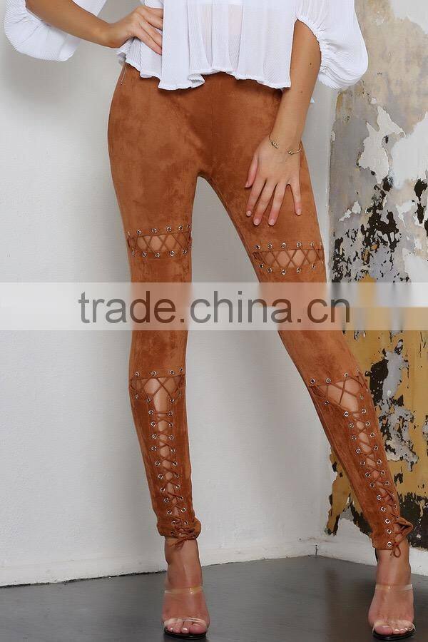 2017 Latest Sexy straps leggings pants for women