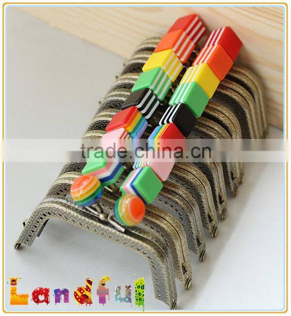 High Quality Colorful Purse Frame Handbag Supplies Metal Purse Frame