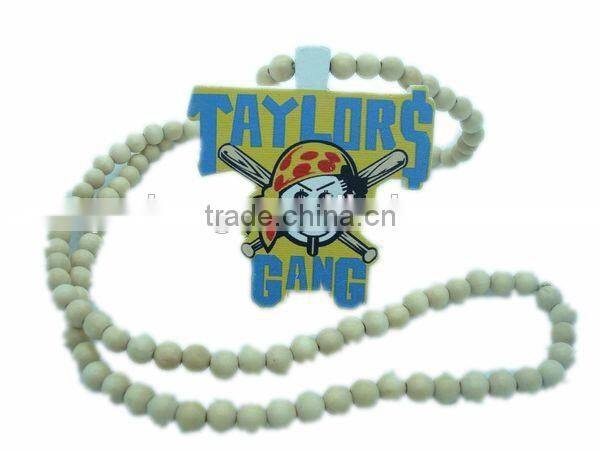 New fashion good wood acrylic necklaces for girls 2015