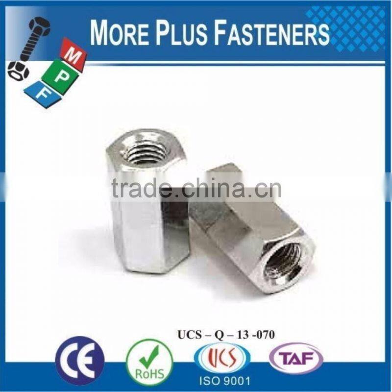 Made in Taiwan DIN 6334 Hexagon Coupling Nut DIN 6334