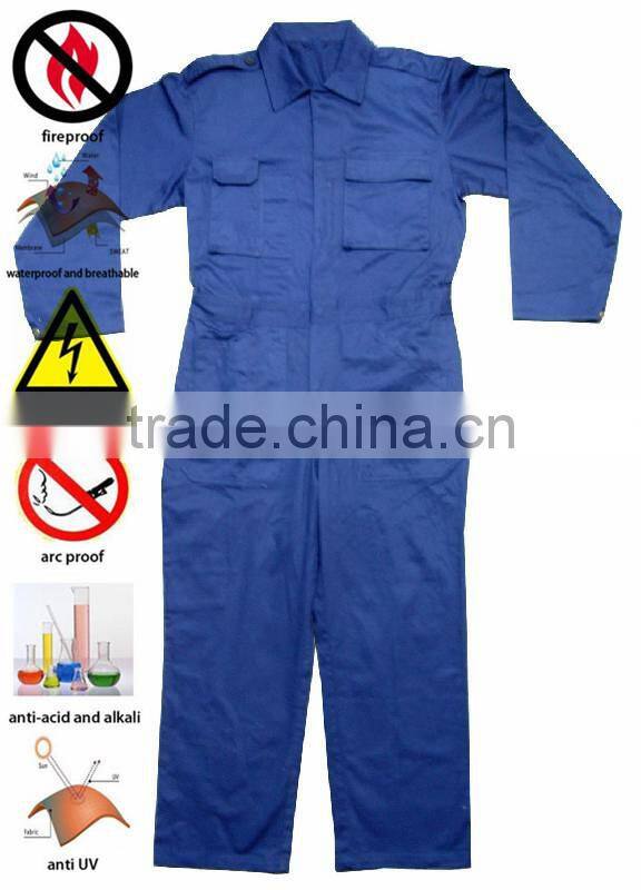 100 Cotton European Orange Work Coveralls