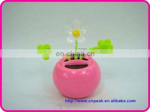 New Solar Power Flip Flap Dancing Toy Flower Cute yellow Daisies Flower