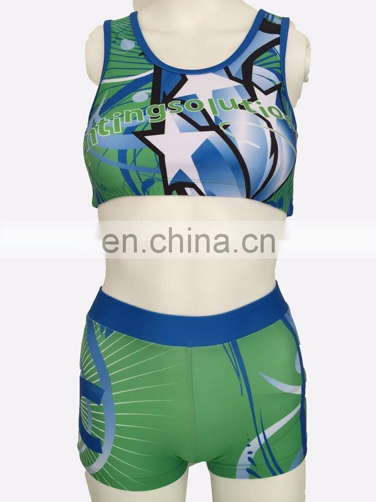 New Fashion Hot Sale Girls Cheerleading Uniforms Customzied Logo Cheerleading Uniform