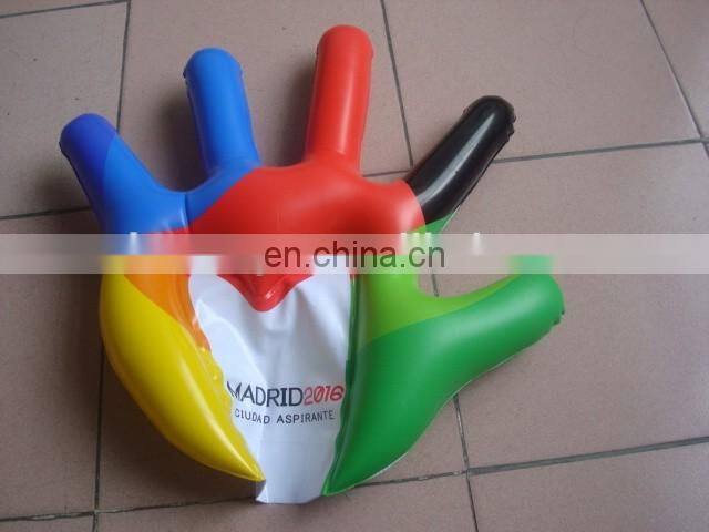 Cheap inflatable palm cheering hand