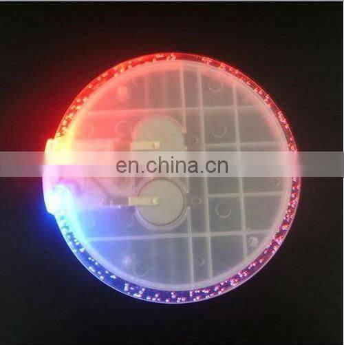 red led round coaster with transparent blister pack