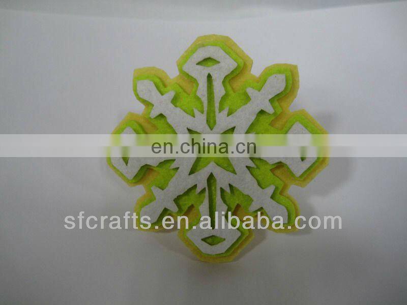 Newest Cute felt snowflake Napkin Ring