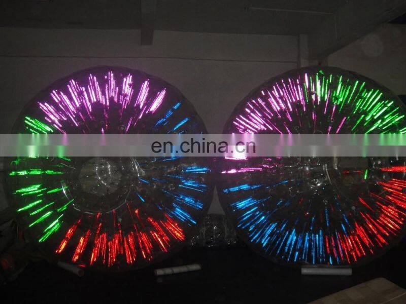 Cheap price!! Top quality 0.8mm/1.0mm PVC/TPU inflatable light zorb ball,light zorbing ball