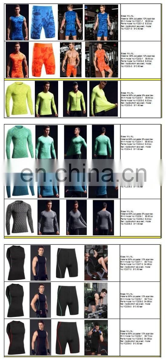 Wholesale Men's Long Sleeve T-Shirt Gym Fitness Wear Cool Dry Compression Top