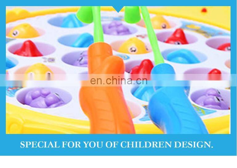 hot selling 2017 electric magnetic battery operated fishing game baby toy with music