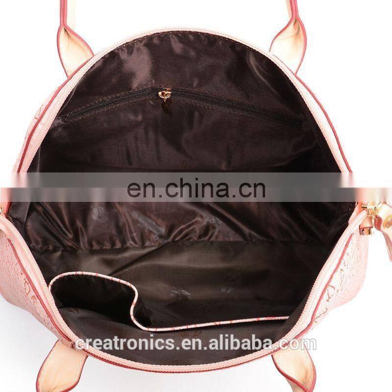 CR USA market expert hot selling pink color tote bag fashion new hand bags popular style 4pcs purse bag set handbags