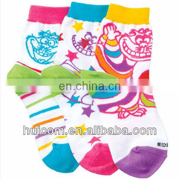 colorful knitting sock