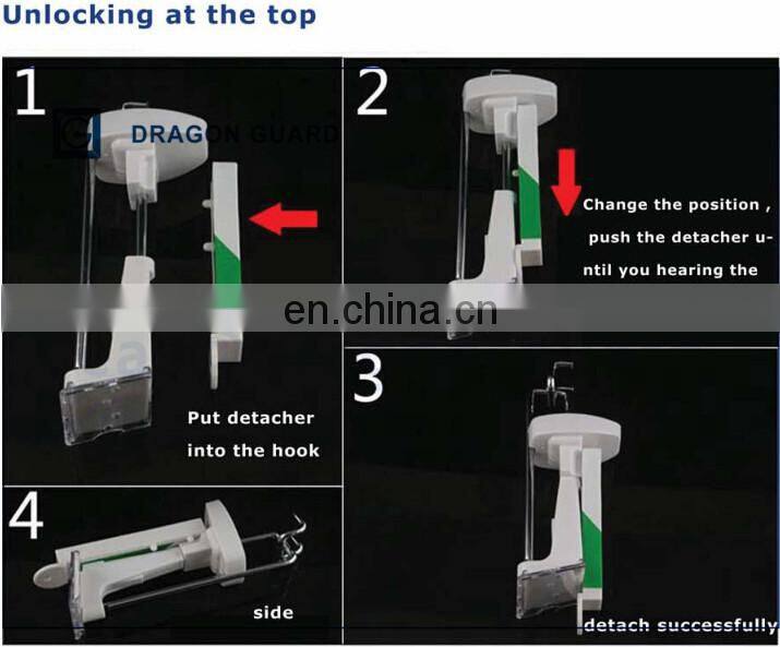 Dragon Guard Retail Security Supermarket stainless and plastic security display screw hook