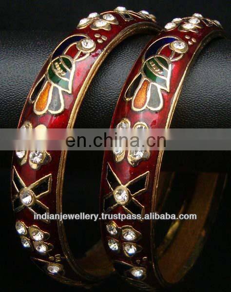 Meena enamel jewelry bangle manufacturer, meena enamel jewellery bangles exporter