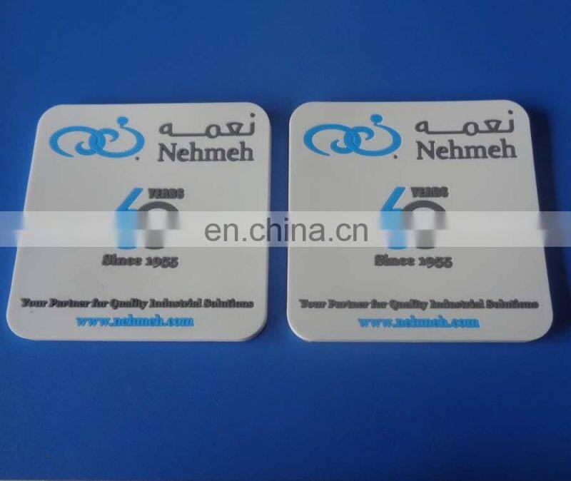 wholesale custom embossed logo rubber drink coaster for home decoration