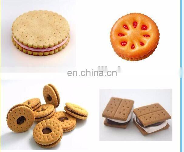 Factory price automatic cookie making machine/chocolate cream biscuit maker