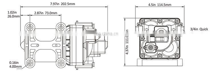 SEAFLO 11.3LPM 55PSI Mini Diaphragm Water Pump 12V