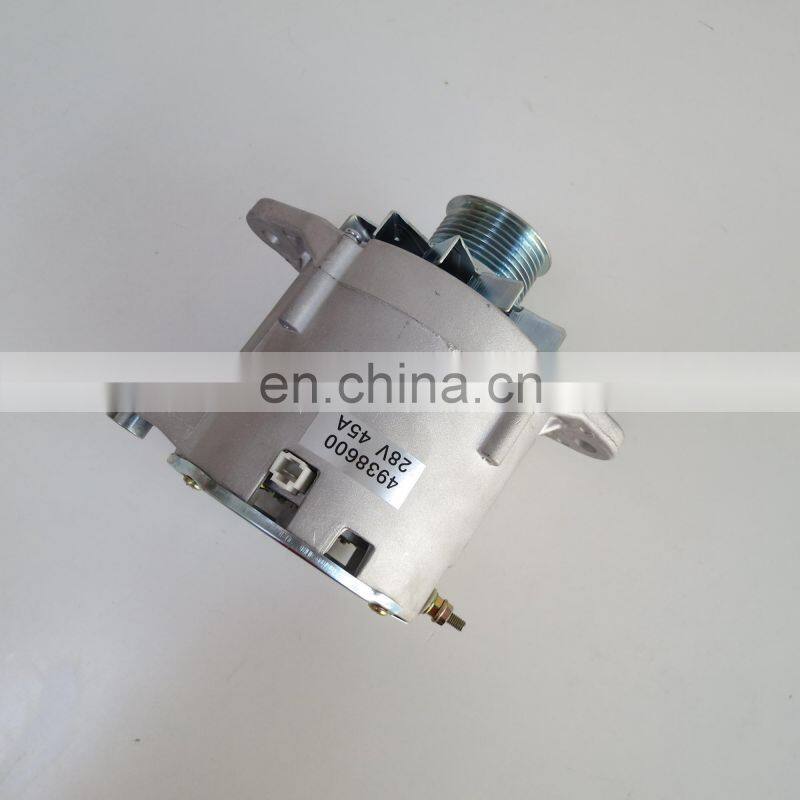 6BT Diesel Engine Parts Alternator 4938600 28V 45A for Dongfeng Truck