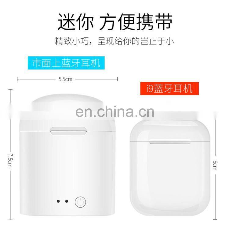 i9 s TWS bluetooths earbuds bluetooths earphones headphone with charging case,portable true wireless earbuds i9