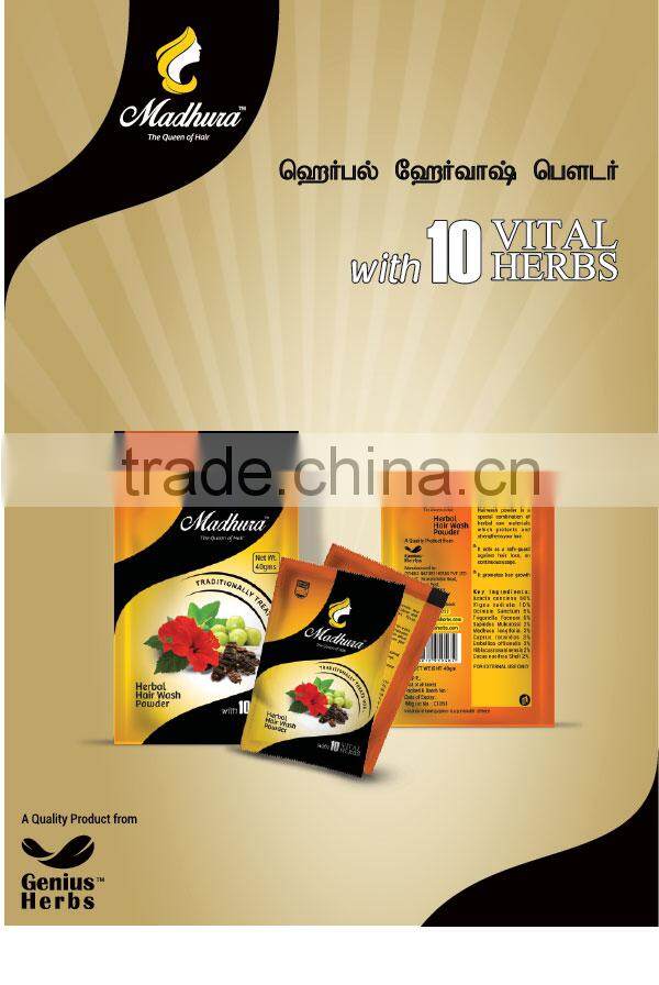 Pure Madhura Hair Wash Powder For OEM Manufacturing