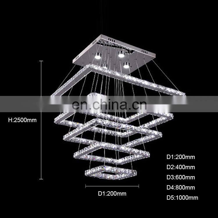 Professional Manufacturer Popular Luxury K9 Crystal Large Modern Crystal Chandelier light decoration