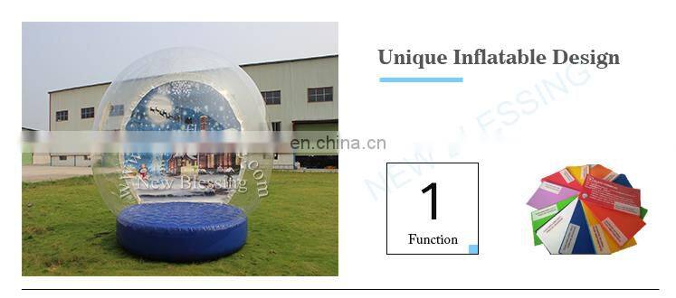 Factory high-quality customized halloween decoration giant inflatable human snow globe 4mDia for sale