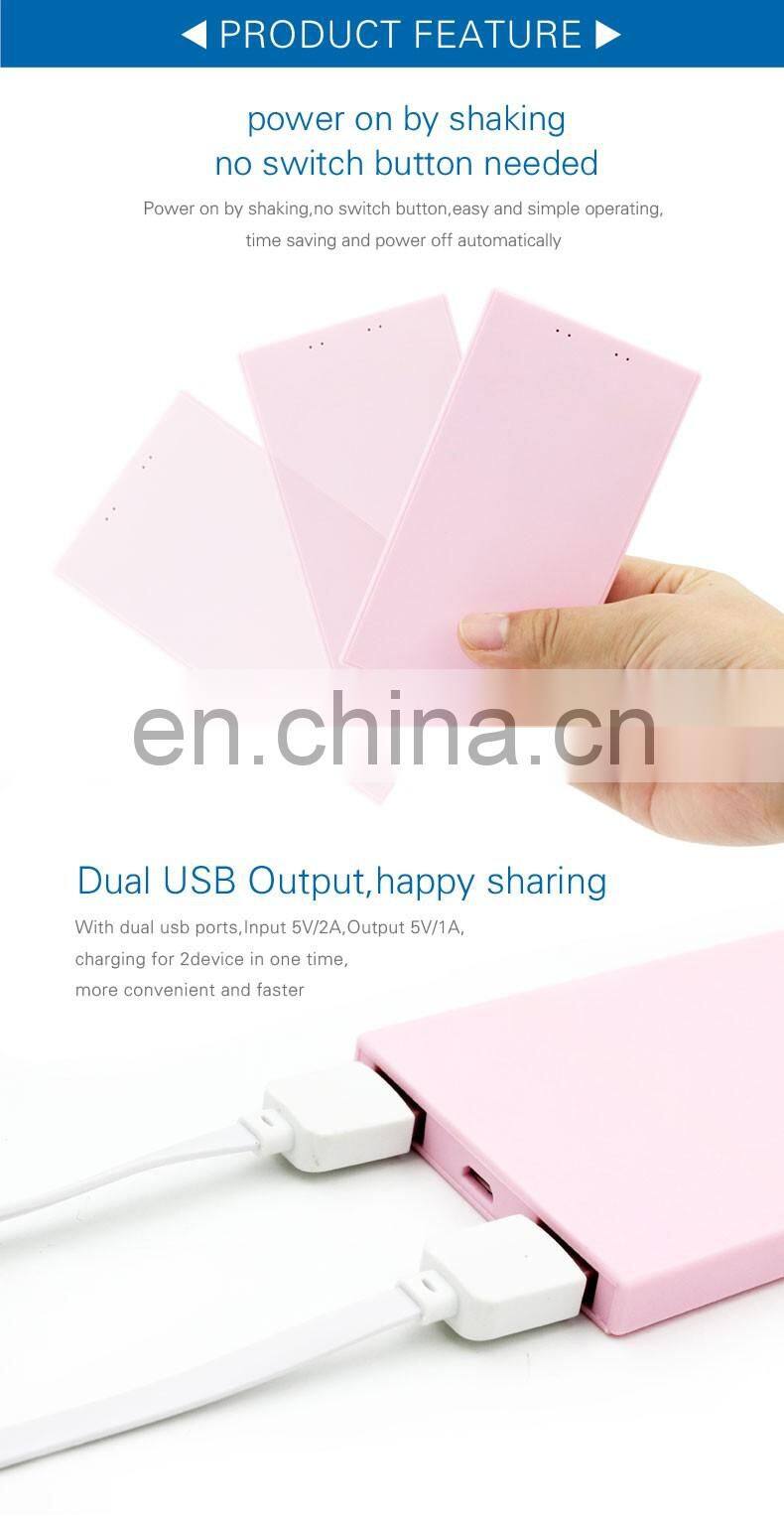 4000mah New Arrival High Quality polymer Power Bank External Battery Charger for Mobile Phone