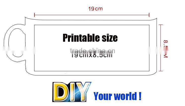 Manufacturer Wholesale 11oz Top Grade Inner Colourful Ceramic Sublimation Mug