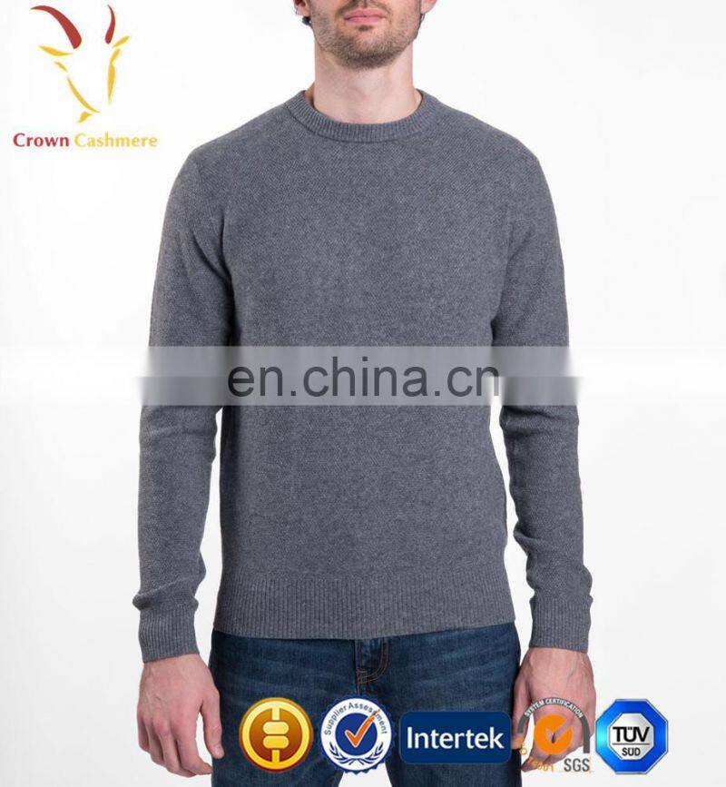 Men crewneck cashmir pullover sweater