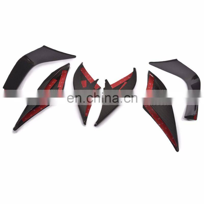 6pcs/set Carbon Fiber Fog Lamp Cover for Porsche Macan 2014 2015