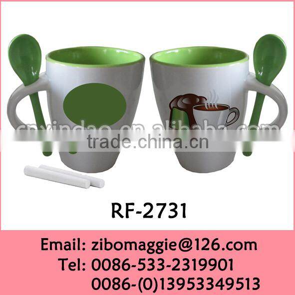 Hot Sale Colored Custom Print Coffee Mug Set and Tea Mug Set is Ceramic Mug and Spoon