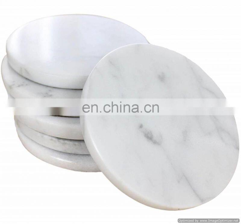 marble & wooden coaster