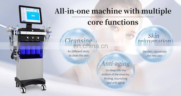 11 in 1 Water Oxygen hydro dermabrasion aqua peel facial removal black head Face lifting microdermabrasion beauty instrument
