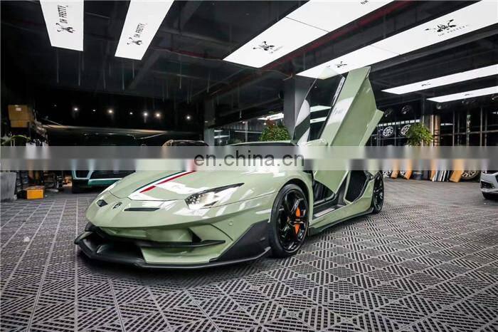 Runde SVJ Style For Lamborghini Aventador Lp700 LP720 FRP+CF Body Kit Car Front Rear Bumper Hood Spoiler Exhaust Fender
