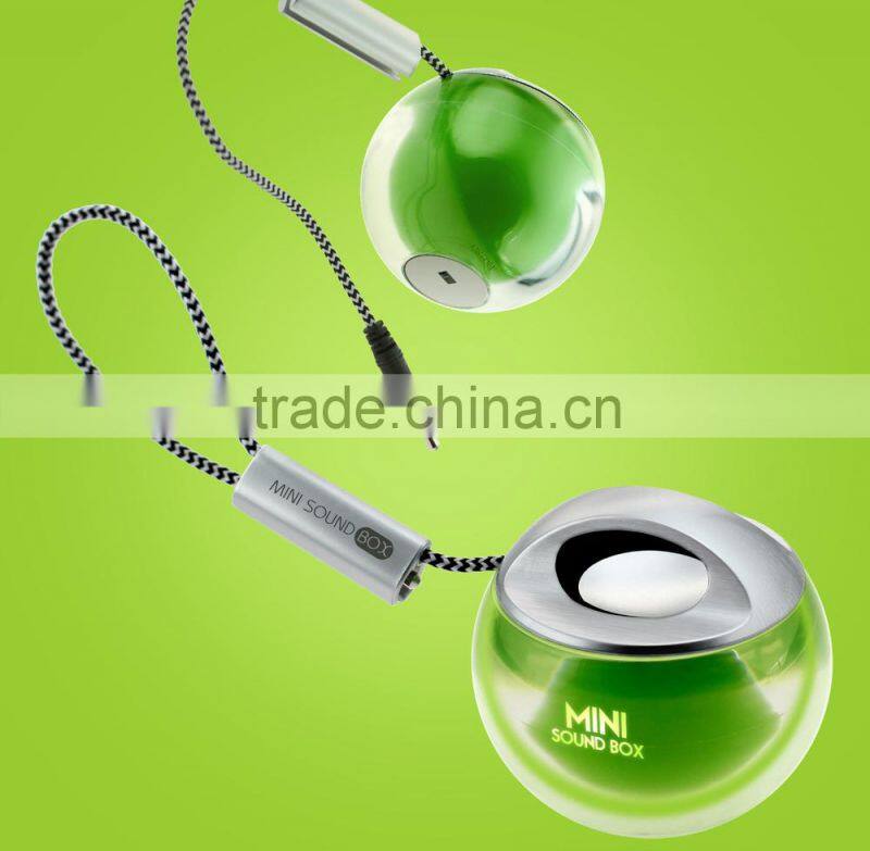 Portable active wireless flash led light mini speaker 2015 mobile phone accessories
