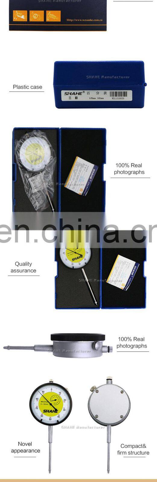 0-50mm 0.01mm High quality metric Dial Indicator mini dial indicator