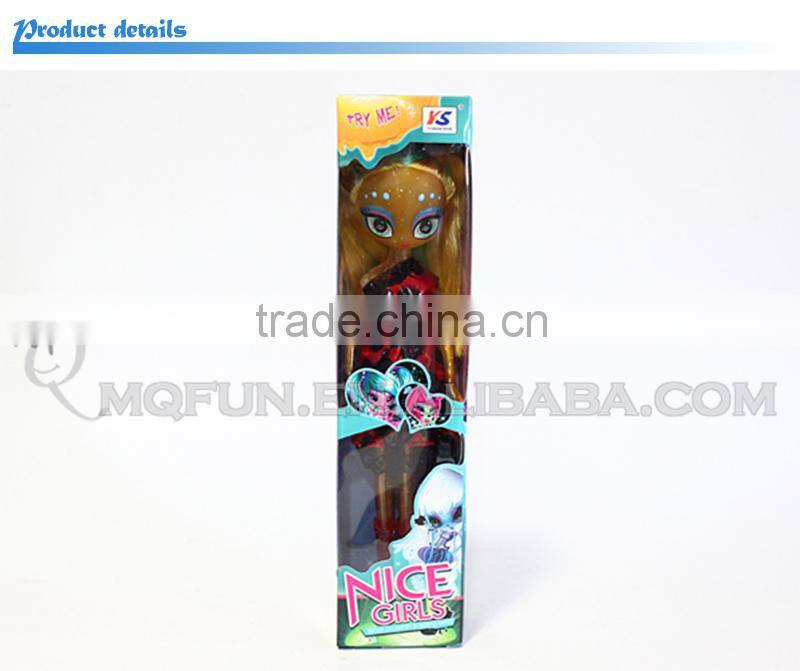 Mini Qute kawaii beautiful American Latex big head Alien girl kids fashion Plastic doll decoration educational toy NO.YS2013-1B