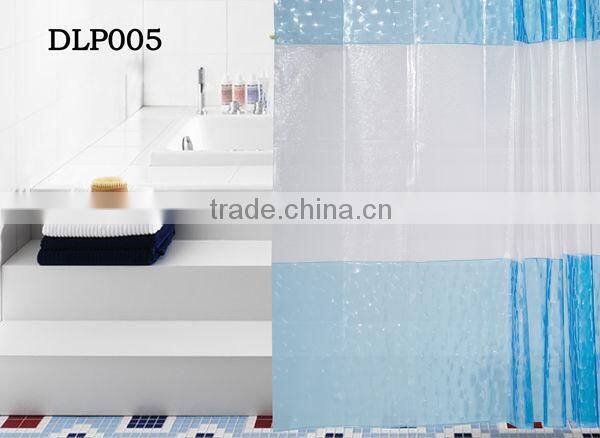 PVC transparent printed 3d curtain