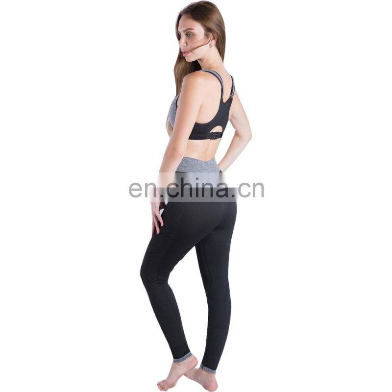 New design women's Fitness Yoga Set Sportswear Running Clothes Contrast Color Sports Band Sexy Sports Suit Sports Leggings