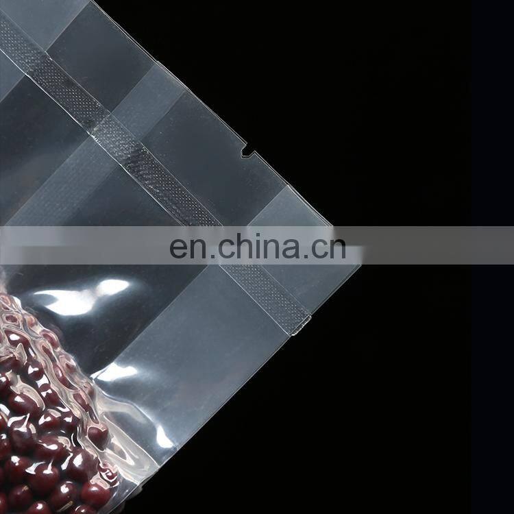 Food grade Custom logo transparent laminated vacuum seal packaging bags vacuum food pack plastic bags