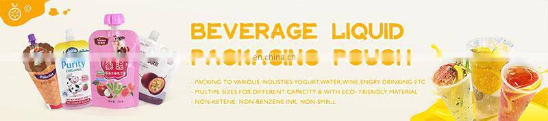 125ML 250ML 500ML suction nozzle doypack detergent drinking bag pouch
