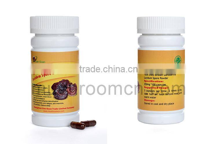 High Shell Broken Rate Shell Broken Ganoderma Ludicum Mushroom Spore Capsule