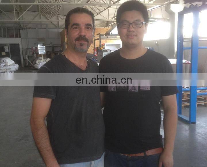 Automatic film laminating machine for sofa materials