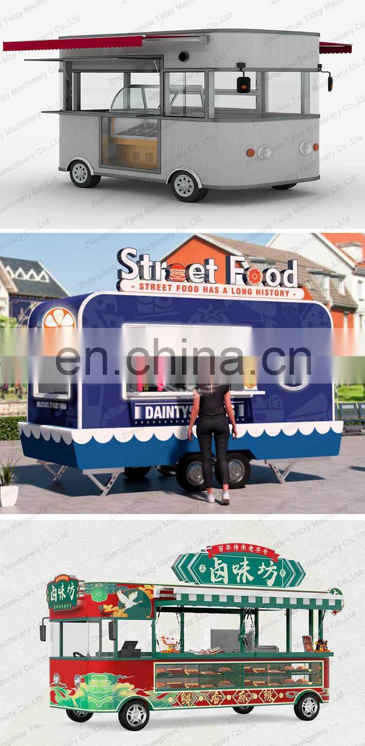 mobile deep fryer food carts Ice Cream bbq dining car fast food truck
