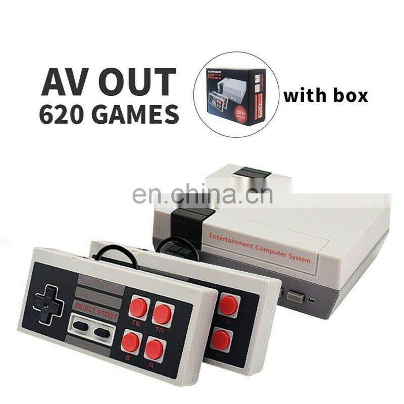 New Arrival Game Console 2.4G wireless classic NES620 video game console with 2 wireless gamepads consola retro 620