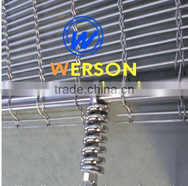 stainless steel Architectural decorative Wire Mesh for facade,3 mm rod